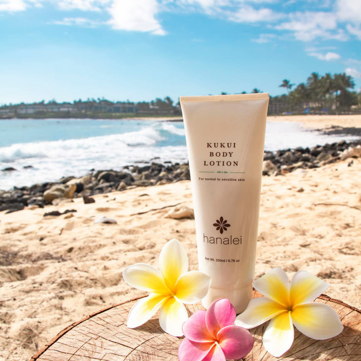 Hanalei CrueltyFree Kukui Oil Body Lotion ParabenFree DyeFree Moisturizer with Kukui Nut Oil Shea Butter Jojoba for Hydr