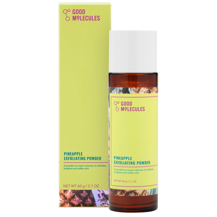 Good Molecules Pineapple Exfoliating Powder Exfoliating Face Scrub with Natural Enzymes Gentle AlcoholFree Facial Cleans