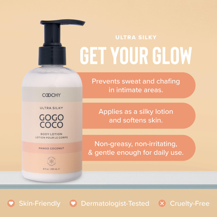 Coochy Ultra Silky Body Lotion Post Shaving Cream Skin Care After Shave Moisturizer Prevents Bumps Ingrowns Razor Burn M