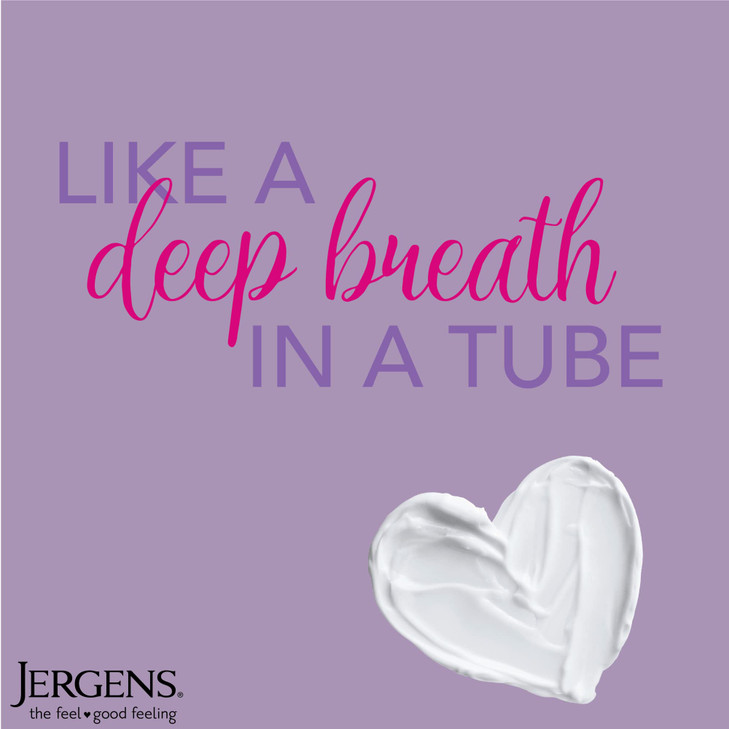 Jergens Lavender Body Butter Hand and Body Lotion Moisturizer for Women with Essential Oils for Indulgent Moisturization