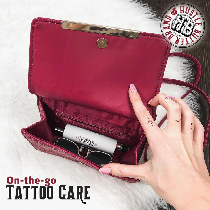 Hustle Butter Tattoo Aftercare Portable Balm Stick On The Go Tattoo Aftercare Naturally Derived Vegan Cruelty Free Mess