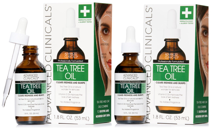 Advanced Clinicals Tea Tree Oil For Skin Facial Serum Tea Tree Serum For Face With Vitamin E Botanicals To Help Improve
