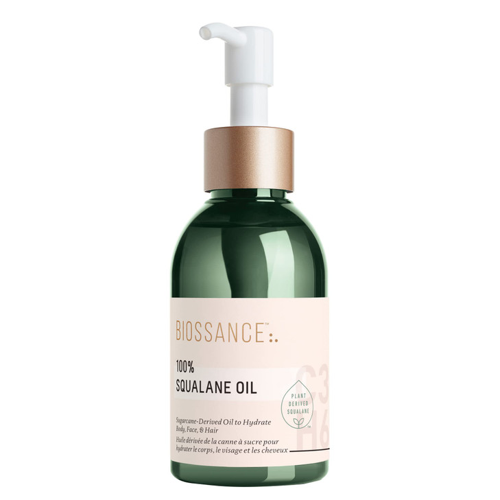 BIOSSANCE 100 Squalane Oil Sustainable Vegan Face Oil Body Oil Hydrating FastAbsorbing Moisturizer Ideal for Oily Skin F