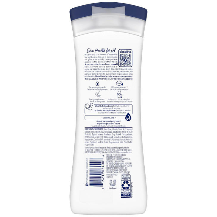 Vaseline Intensive Care Lotion Unscented Advanced Repair 2Pack NonGreasy Moisturizer for Extremely Dry Skin 10 Oz Ea