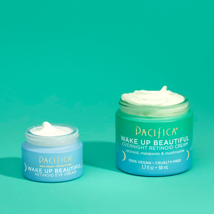 Pacifica Beauty Wake Up Beautiful Retinoid Eye Cream Overnight Retinoid Cream Set Skincare Moisturizer Face Cream For Dr