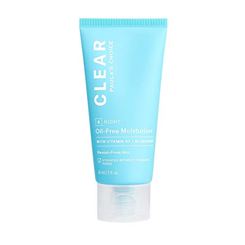 Paulas Choice CLEAR OilFree Face Moisturizer Lightweight Facial Cream for AcneProne Skin Hyaluronic Acid PoreMinimizing