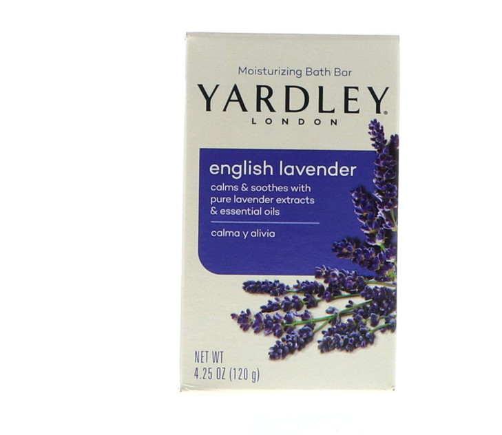 Yardley London Moisturizing Bar English Lavender with Essential Oils 4.25 oz (Pack of 3) online at globaldelivered