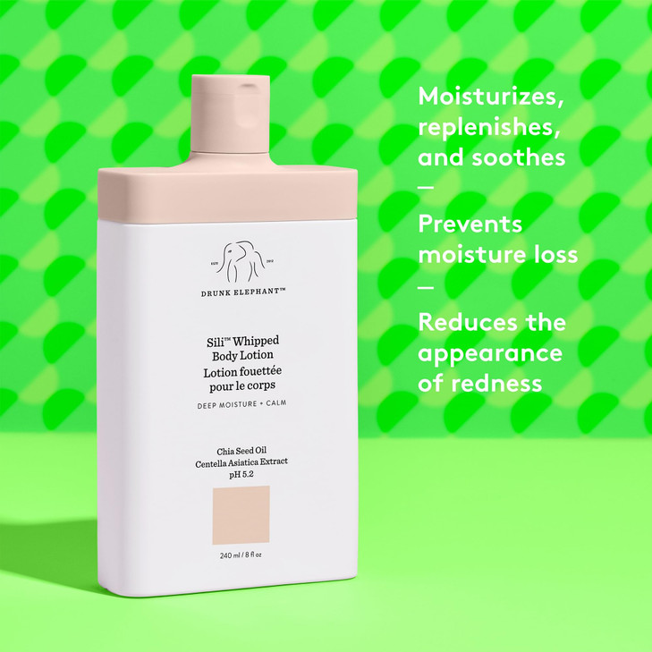 Drunk Elephant Sili Whipped Body Lotion 240 ml8 fl oz Rich Daily Moisturizing Lotion Clean Clinical Skincare CrueltyFree