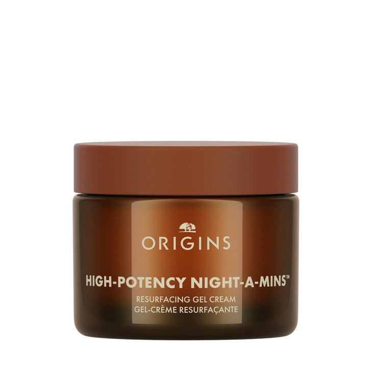 Origins HighPotency NightAMins Resurfacing Gel Face Moisturizer with FruitDerived AHAs and Jojoba Night Cream 17 Fl Oz