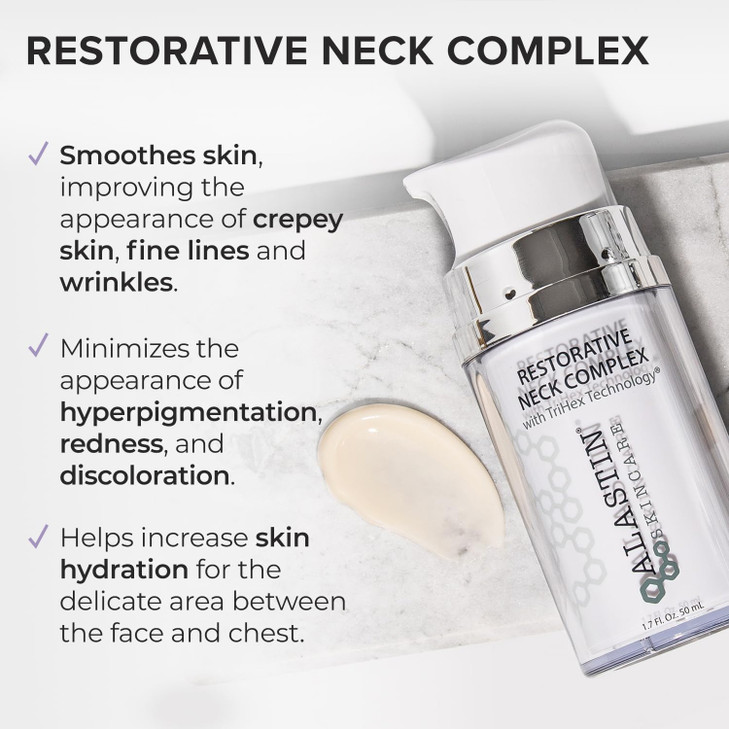 ALASTIN Skincare Restorative Neck Complex Hydrating Serum 17 oz Provides a Lifting Effect for Sagging or Crepey Skin Ant