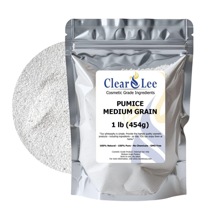 ClearLee Cosmetic Grade Pumice 100 Pure Natural GrainPowder Great for Skin Exfoliation in DIY Soaps Masks Scrubs for Fac