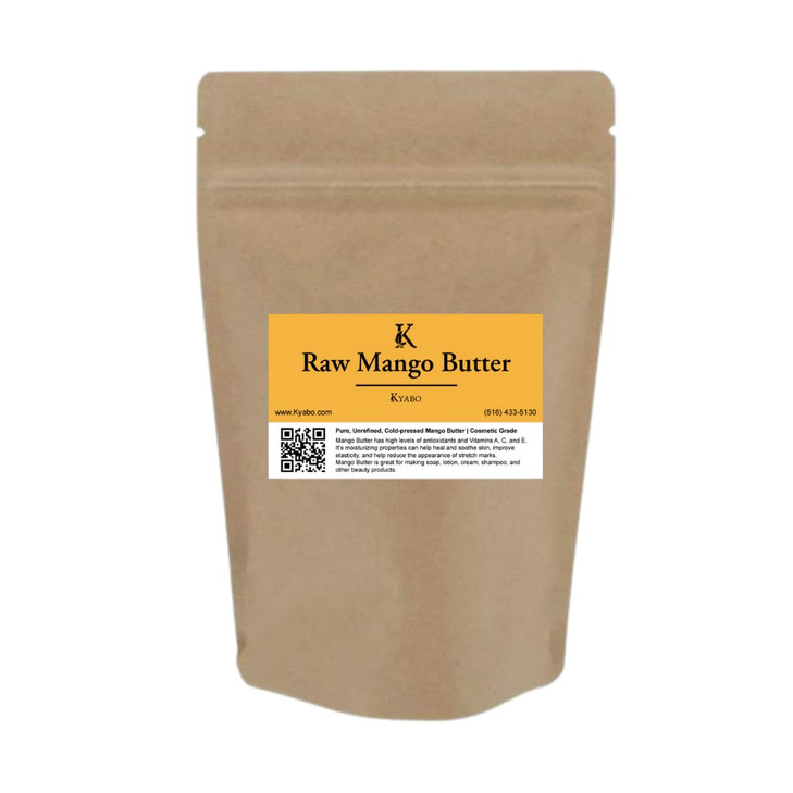 Kyabo 100 Pure Mango Butter Raw Organic Unrefined ChemicalFree Natural Skin Moisturizer Great for DIY Body Butters Lip B