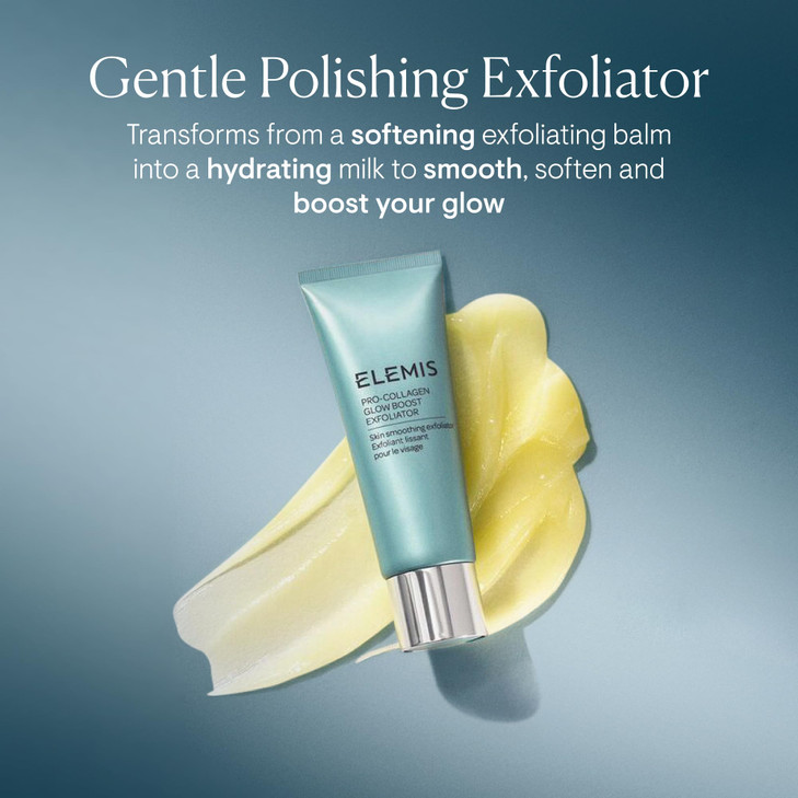 ELEMIS ProCollagen Glow Boost Exfoliator Gentle Physical Facial Exfoliant Softens and Polishes for Smooth Glowing Hydrat