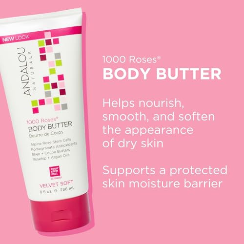 Andalou Naturals Body Btr 1000 Roses Velvet Soft 8 Fl Oz