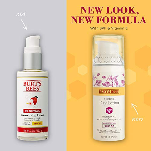 Burts Bees Renewal Day Lotion SPF 30 Firming Face Lotion 18 Ounces
