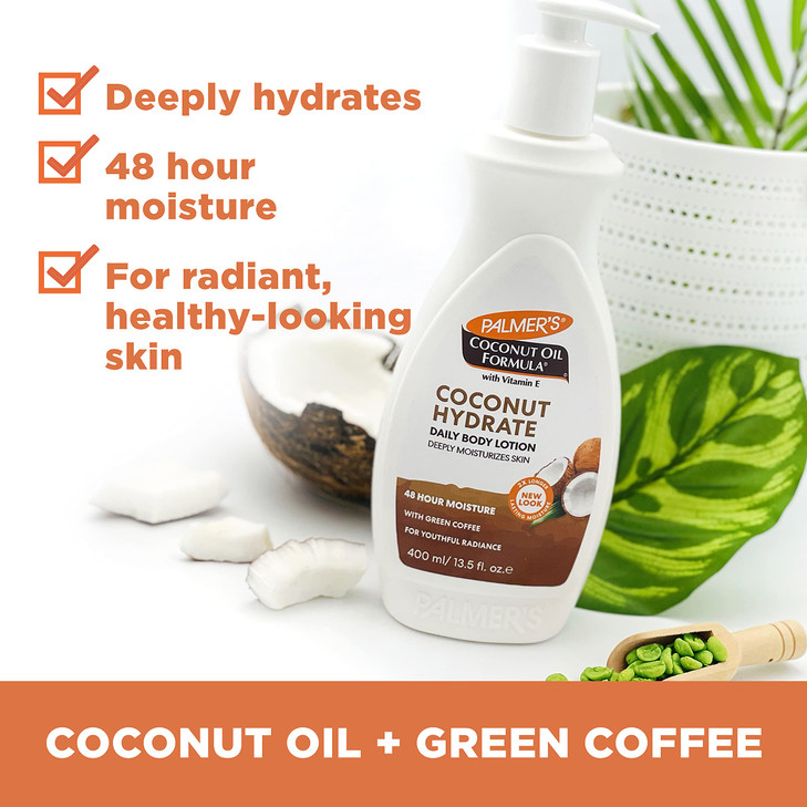 Palmers Coconut Oil Formula Body Lotion with Green Coffee Extract 135 Ounces Pack of 3