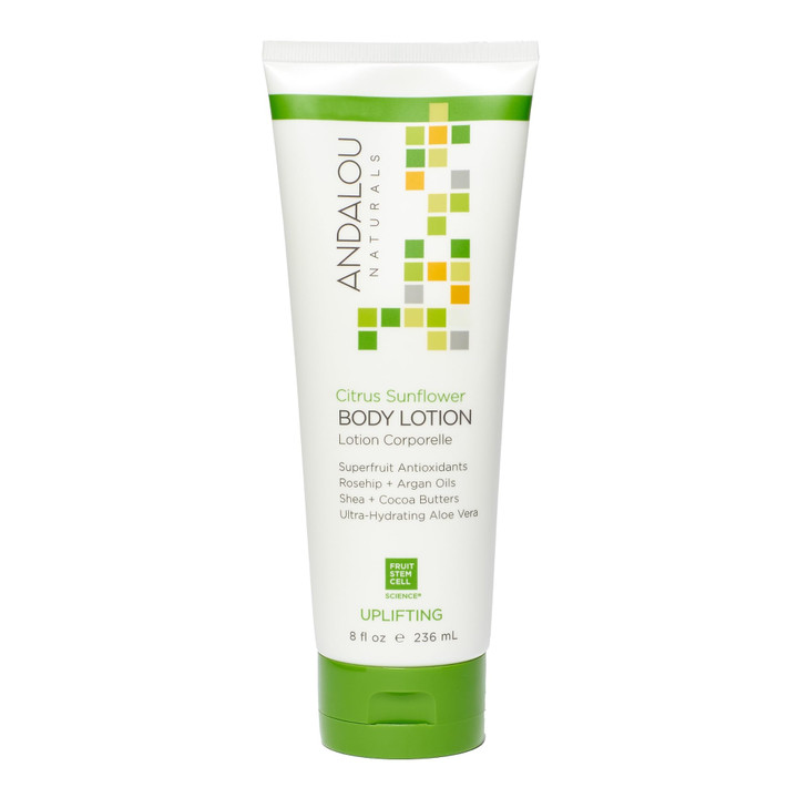 Andalou Naturals Citrus Sunflower Uplifting Body Lotion 8 floz Packaging may vary