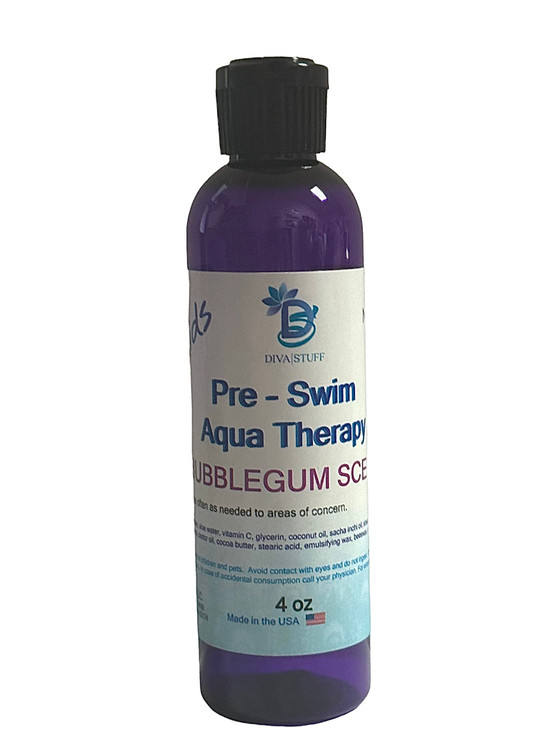 Diva Stuff Kids PreSwim Aqua Therapy Chlorine Neutralizing Body Moisturizing Lotion for Swimmers Protects Skin from Chlo