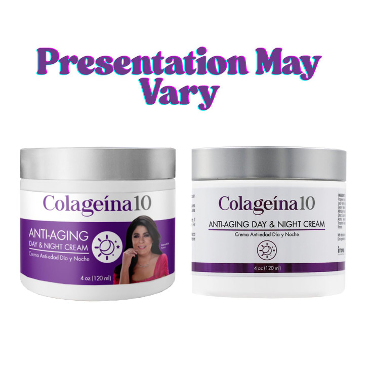 Colageina 10 AntiAging Day Night Cream Reduce the Appearance of Fine Lines Wrinkles with Hydrolyzed Collagen and Hyaluro