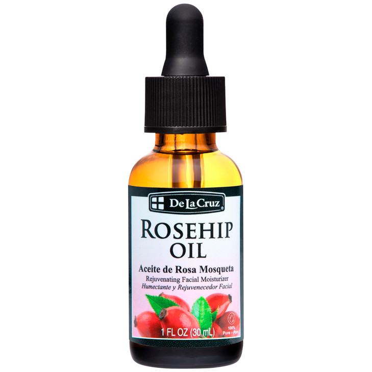 De La Cruz Rosehip Oil 100 Pure Unrefined ColdPressed Chilean Rosehip Seed Oil Moisturizer To Reduce Fine Lines Wrinkles