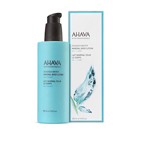 AHAVA Dead Sea Water Mineral Body Lotion SeaKissed Provides All Day Hydration Helps Fight Dehydration Refines Skins Text