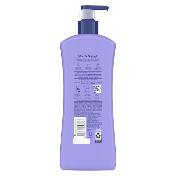 Vaseline Intensive Care Calm Healing Body Lotion 3 count for Dry Skin Made with UltraHydrating Lipids and Lavender Extra