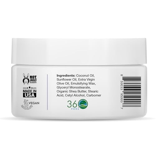 360Feel Lavender Body Lotion Hydrates with Coconut Olive Oil PlantBased NonGreasy Sensitive Skin All Day Use