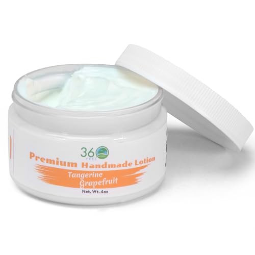 360Feel Tangerine Grapefruit Body Lotion Hydrates with Coconut Olive Oil PlantBased NonGreasy Sensitive Skin All Day Use