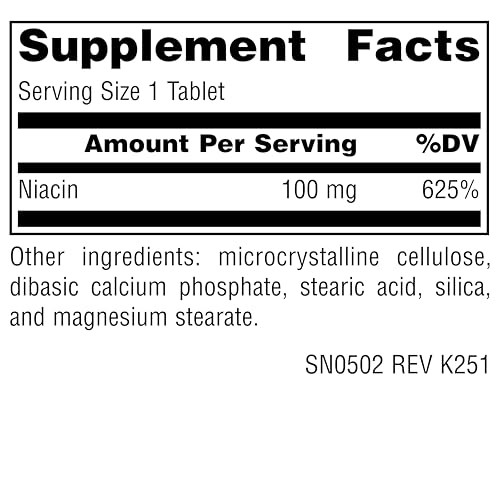 Source Naturals Niacin, Vitamin B-3, Non-GMO, 100 mg - 250 Tablets online at globaldelivered