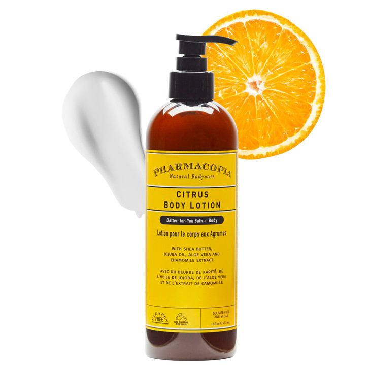 Pharmacopia Citrus Body Lotion Hydrating Natural Moisturizer with Aromatherapy Benefits CrueltyFree Vegan Skin Care Shea