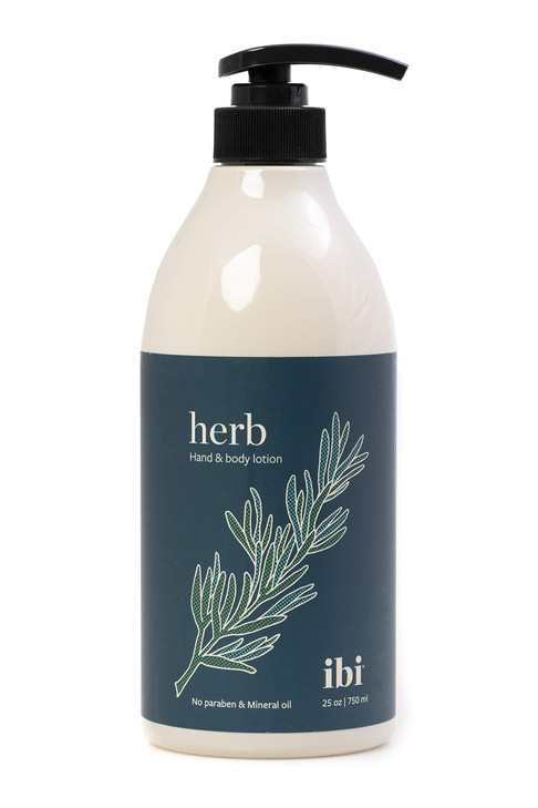 IBI Mineral Oil Free Moisture Hand and Body Lotion For Dry Skin with Herb 254 fl oz 750ml 1 bottle