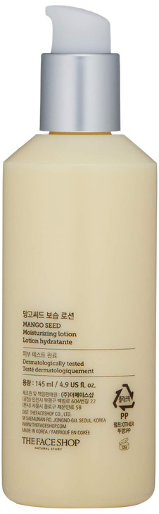 THE FACE SHOP Mango Seed Moisturizing Lotion UltraMoisturizing Lotion for Healthy Radiance to Dry Flaky Skin Intense Hyd