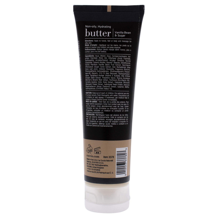 Cuccio Naturale Butter Blends UltraMoisturizing Renewing Smoothing Scented Body Cream Deep Hydration For Dry Skin Repair