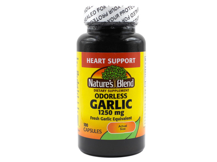 Nature's Blend Odorless Garlic 1,250 mg 100 Caps online at globaldelivered