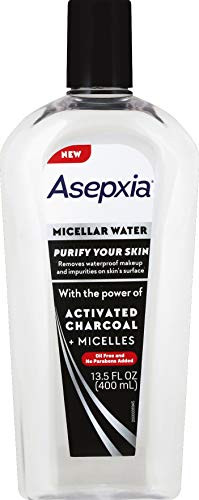 Asepxia Micellar Water with Activated Charcoal Micellles 135 Fl Oz
