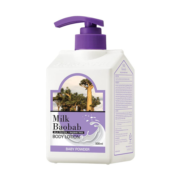 Milk Baobab Body Lotion Bioklass Baby Powder Scented Lotion 1690 fl oz 500ml Korean Skincare