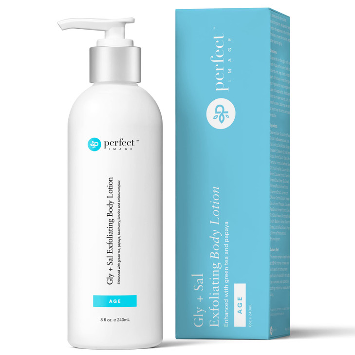 Perfect Image Gly Sal Exfoliating Body Lotion 8 Glycolic Acid and 2 Salicylic Acid Lotion Enhanced with Green Tea Papaya