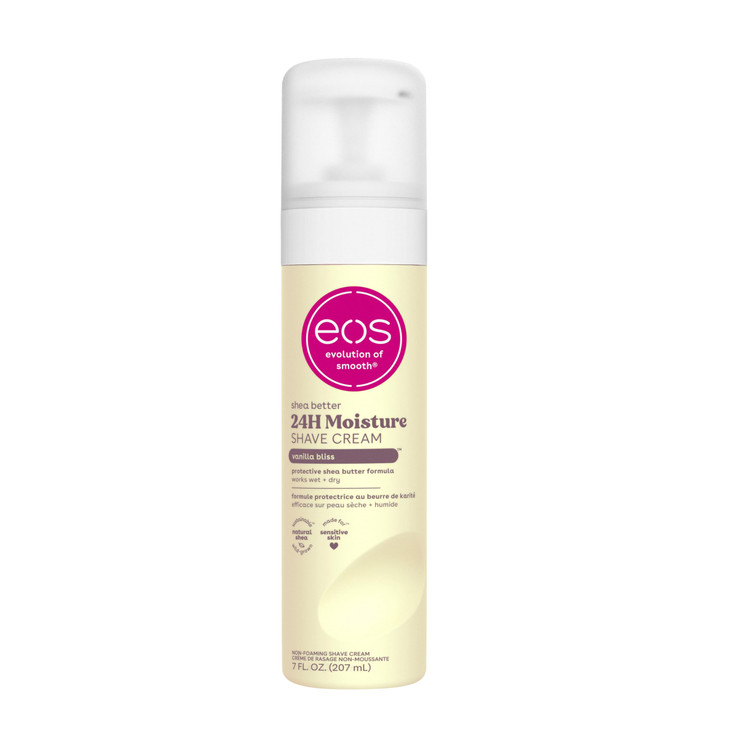 eos Shea Better Shaving Cream- Vanilla Bliss, Women's Shave Cream, Skin Care, Doubles as an In-Shower Lotion, 24-Hour Hydration, 7 fl oz online at globaldelivered