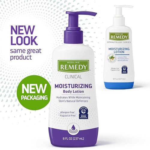 Medline Remedy Clinical Skin Cream Moisturizer FragranceFree 8 fl oz Nourishing for Dry Skin Paraben and SulfateFree Lot