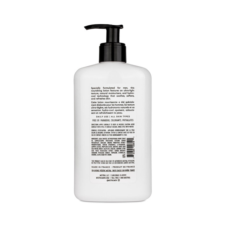 Mistral Mens HydraCool Body Lotion Cool Marine 169 Fl Oz