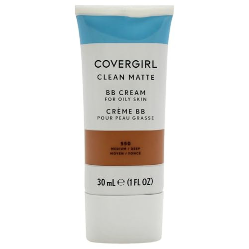 COVERGIRL Clean Matte BB Cream OilFree LongLasting Sensitive Skin Lightweight 100 CrueltyFree