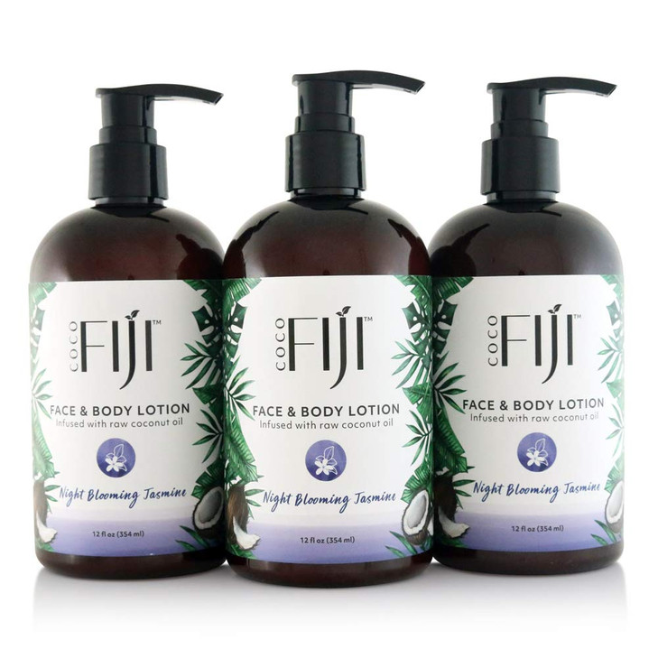 Coco Fiji Face Body Lotion Infused With Coconut Oil Lotion for Dry Skin Moisturizer Face Cream Massage Lotion for Women