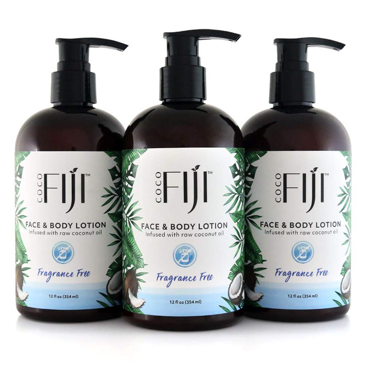 Coco Fiji Face Body Lotion Infused With Coconut Oil Lotion for Dry Skin Moisturizer Face Cream Massage Lotion for Women