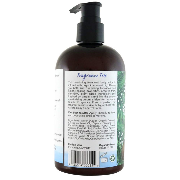 Coco Fiji Face Body Lotion Infused With Coconut Oil Lotion for Dry Skin Moisturizer Face Cream Massage Lotion for Women
