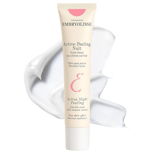 Embryolisse Active Night Peeling Treatment Ultra Gentle Night Exfoliating Cream with Shea Butter for Radiant Skin Leaves