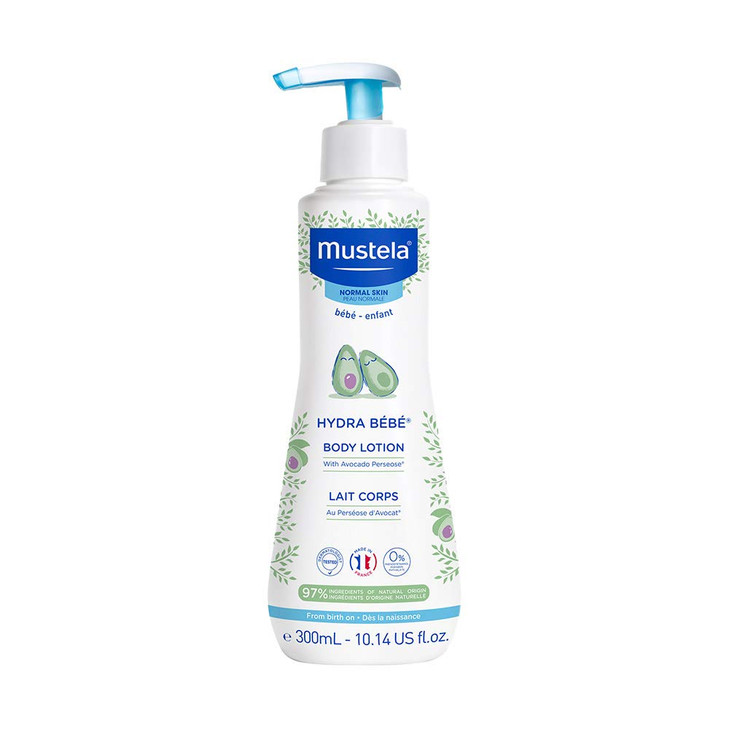 Mustela Hydra Bebe Body Lotion Daily Moisturizing Baby Lotion with Natural Avocado Jojoba and Sunflower Oil1014 Fl Oz Pa