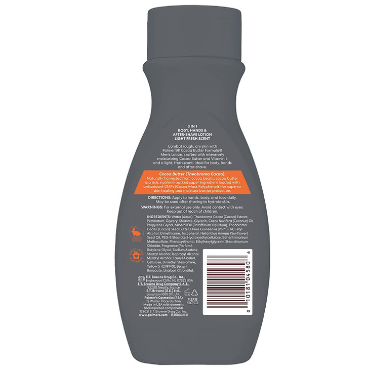Palmers Cocoa Butter Mens Body Lotion 85oz by Palmers