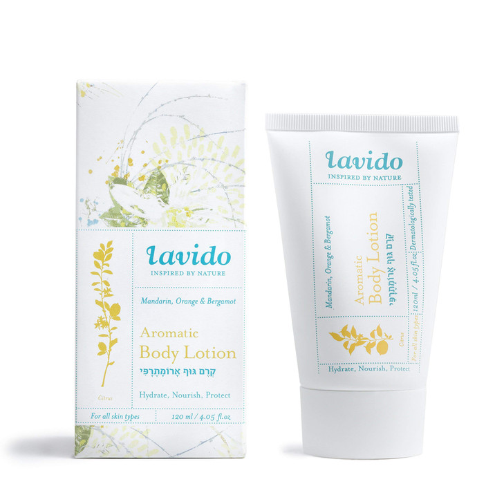 Lavido Aromatic Natural Body Lotion Clean NonToxic Skincare Mandarin Orange Bergamot 4 fl oz 120 ml