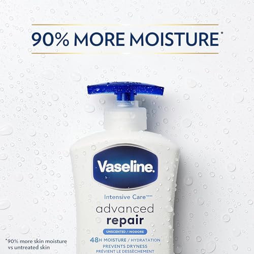 Vaseline Intensive Care Advanced Repair Unscented Healing Moisture Lotion 203 oz Pack of 5