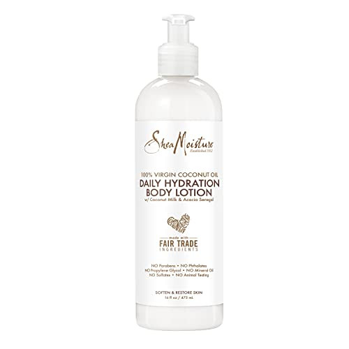 SheaMoisture Daily Hydration Body Lotion Moisturizer 100 Virgin Coconut Oil For All Skin Types Paraben Free 16 oz